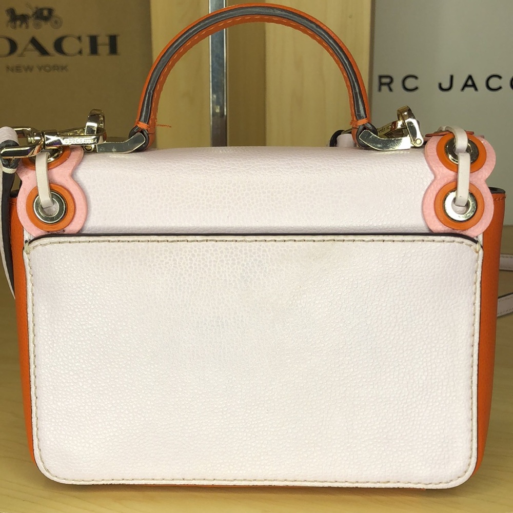 Kate Spade Pink and Orange Scalloped Bag - Picture 5 of 7
